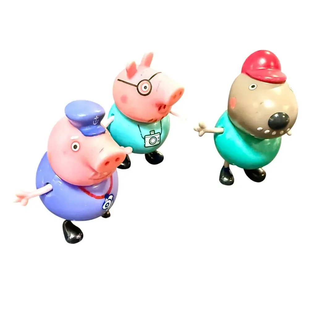 Peppa Pig Figures Grandpa Pig, Pedro Pony, Daddy Pig by Jazwares